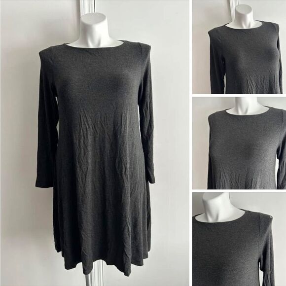 Gray Eileen Fisher Tunic Dress, Size PL - Picture 1 of 8